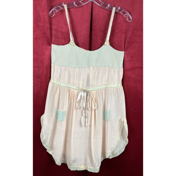 Fancy 1920s Silk Trousseau Step In Great Colors 20s Flapper Romper - Picture 1 of 7